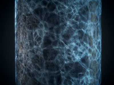 Frozen Ice Floor material - VOL 09 - Maps - SBsar Texture