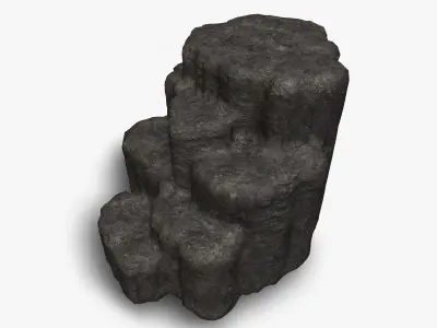 Cave Platform 1 - 4 Combo - Base Low-poly 3D model
