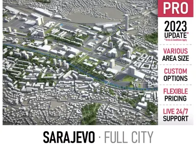 Sarajevo Low-poly 3D model