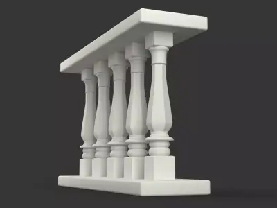Balustrade Column 3D model