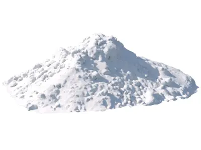 Big Pile of snow 3 2021 Low-poly 3D model