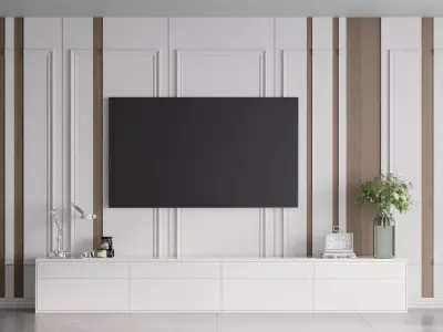 TV WALL NO36 A 3D model