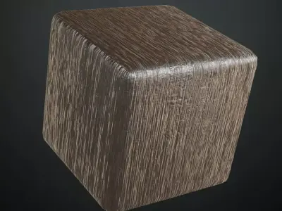 Linear Brushed Dark Steel PBR Seamless Texture