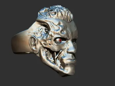 Terminator T800 Arnold Ring 3D print model