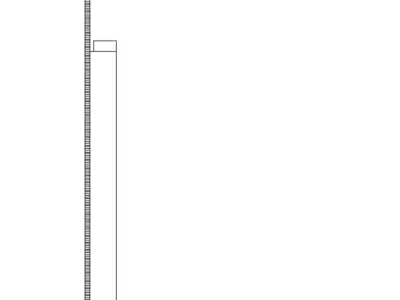Glass Railing Parametric Revit family Volume01 3D model