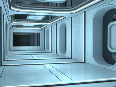 Sci Fi Interior 3D model