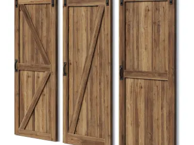 Rolling Barn Door 3D model