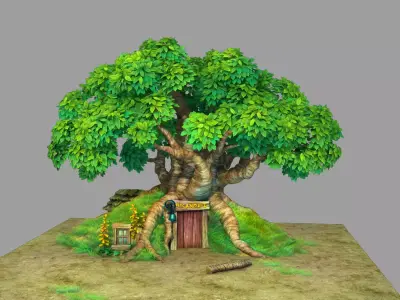 Plant - Tree House - Building 07 3D model