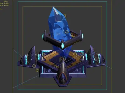 Weak - energy stone 01 3D model
