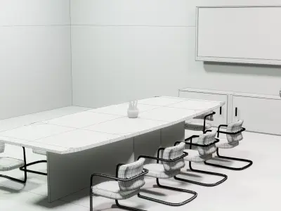 Conference hall - Low-poly 3D model