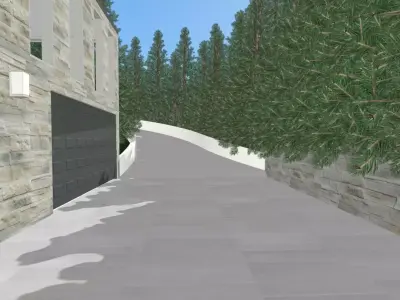 Modern Mountain House  3D model