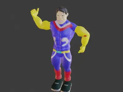 High Poly  Superhero 3D Model Character for Games  CGI 3D model