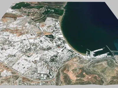 Cityscape Agadir Morocco 3D model