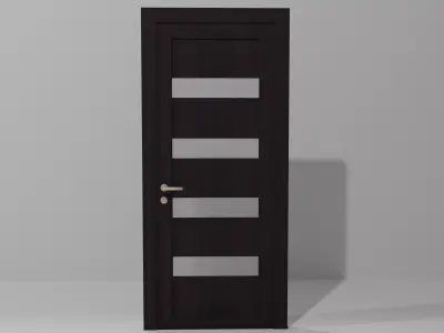 Wooden door Free low-poly 3D model buy