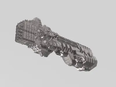 FLEET CORE- 01 FED UNION BATTLESHIP 3D print model