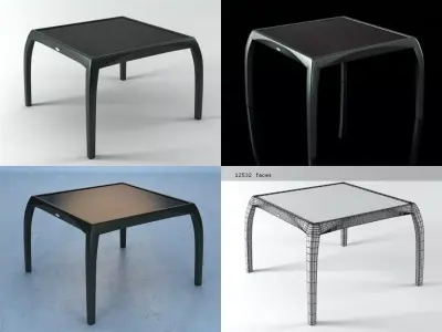 Phoenix Small Dining Table 3D model