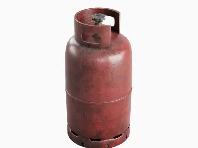 Dirty Gas Cylinder Set 3D model