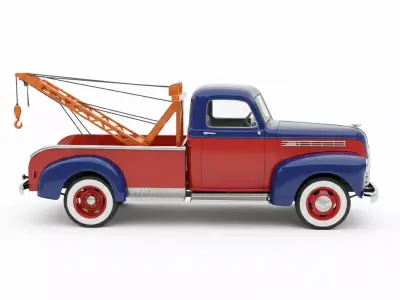 Vintage Two Tone Pickup Low-poly 3D model