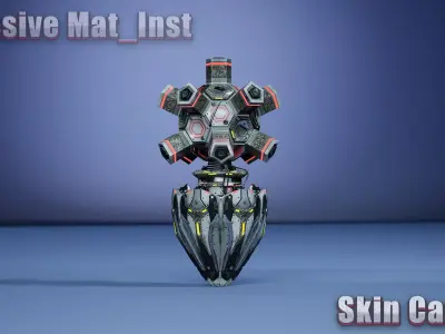 Sci-Fi Drone 05 Low-poly 3D model