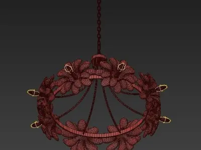 Currey Company Lighting Ottoline Chandelier 3D model