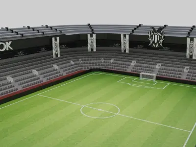 PAOK Football Stadium Low-poly 3D model