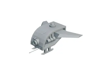 Low Poly Drone Police 3D model