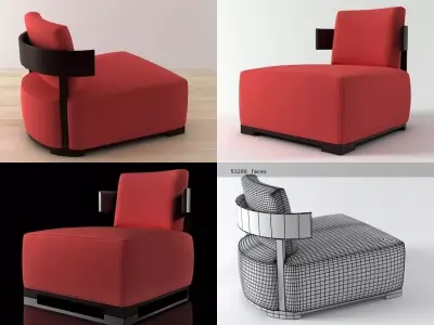 Bea lounge chair 3D model