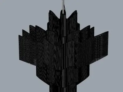 Crystal Chandelier Light 3D Model 3D print model