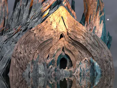 Dantes Redeption  portal cave 3D model