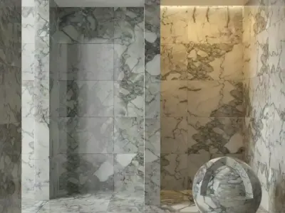 Marble wall 61 3D model