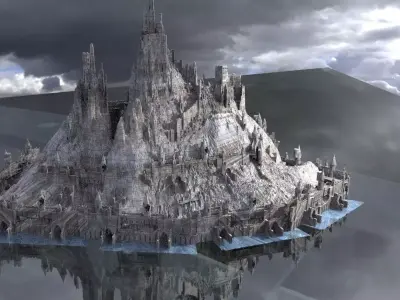 Medieval Crusades Fortress 3D model