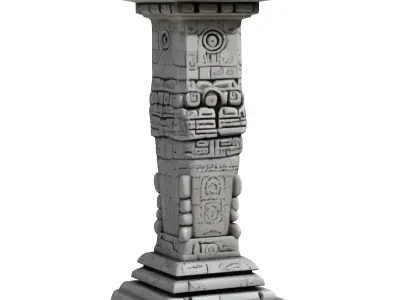 Mayan Pillar  3D print model