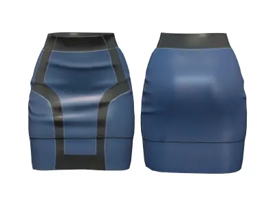 Sci-FI Uniform Outfit Low-poly 3D model