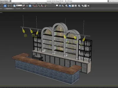 Restaurant bar 7 3D model