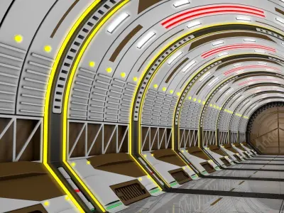 Scvi Fi Corridor 3D model