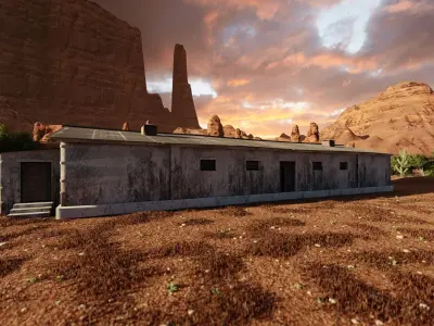 Warehouse-Warehouse Building 3D model 11