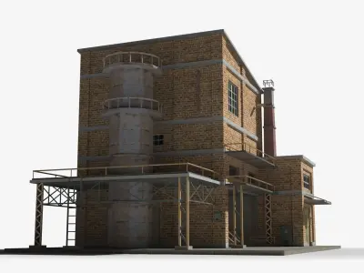 Factory xx19 Low-poly 3D model purchase