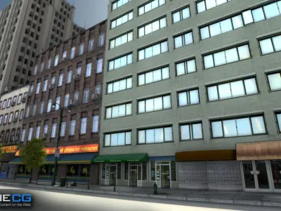 NYC Block 4 Unity Low-poly 3D model