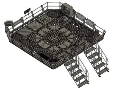 MODULAR CATWALK - LANDING ZONE SET 3D print model
