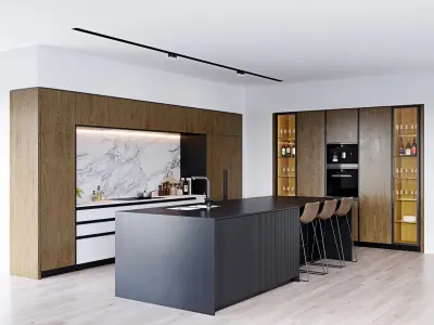 Modern kitchen 6 3D model