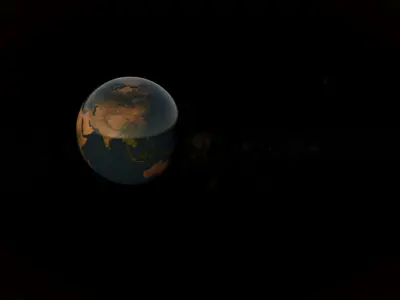 Planet Earth 3D Model 8K Low-poly 3D model