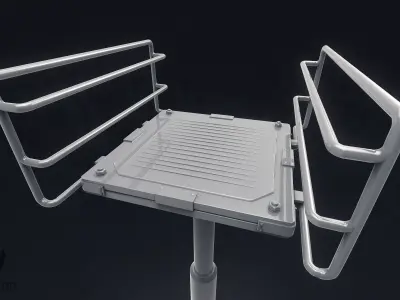 SciFi Elevator Platform 3D model