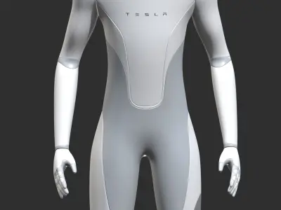 Tesla Optimus PBR Realistic Low-poly 3D model