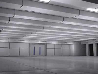 Sci Fi Room Hall 3D model