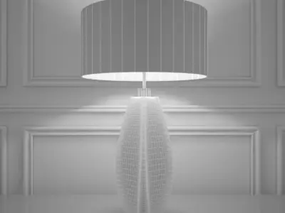 Bella Figura Diamond Curved Lamp 3D model