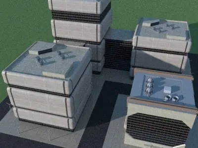 SpiderWare City Block 3D model 4