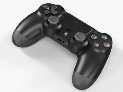 Sony Dualshock 4 Wireless Controller Low-poly 3D model