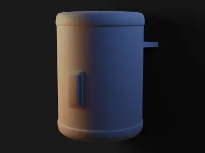 Electric Water Heater GameReady - LowPoly with PBR Material Low-poly 3D model