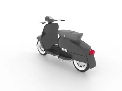 VESPA scooter Low-poly 3D model