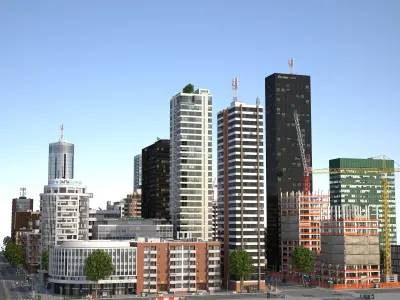 KC Metropolis Low-poly 3D model